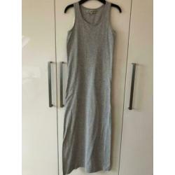 Maxi dress jurk grijs gemeleerd merk outfitters nation XS S