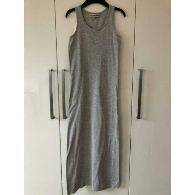 Maxi dress jurk grijs gemeleerd merk outfitters nation XS S